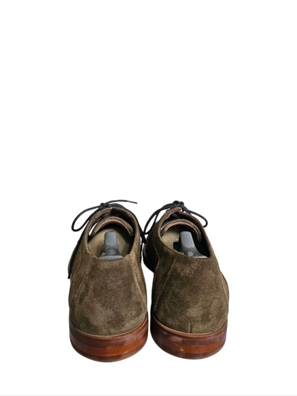 Aston Grey Gwaocia Men's Brown Suede Leather Derby Oxford Dress Shoes US Size 10